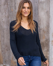 Everyday Rib V Mercer Night Navy Sweater