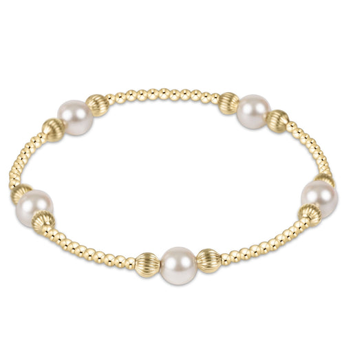 Purpose Dignity Pearl 6mm Gold Bead Bracelet