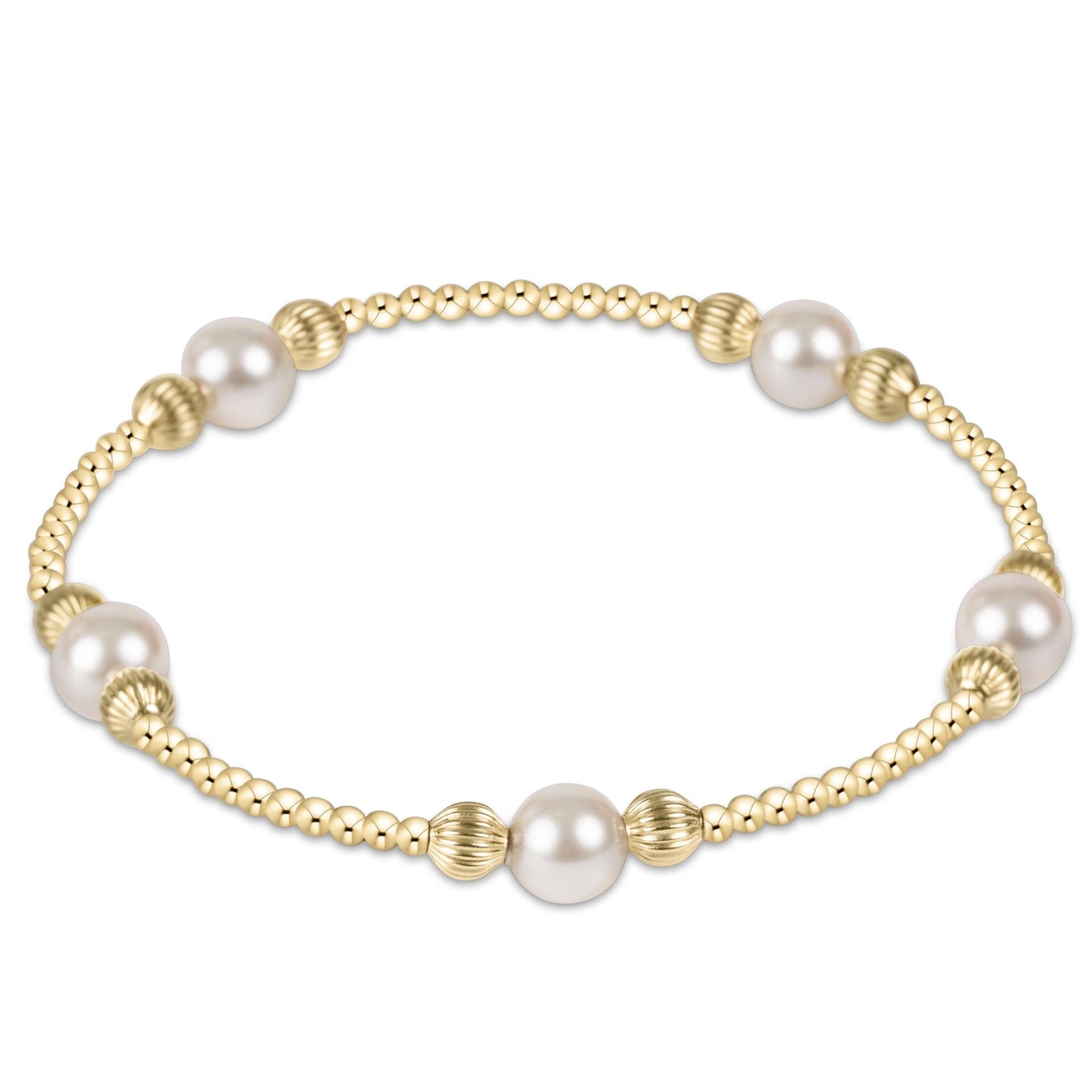 Purpose Dignity Pearl 6mm Gold Bead Bracelet