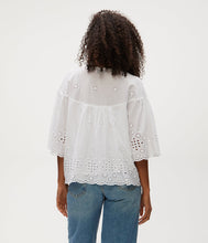 Gloria Eyelet Flutter Top
