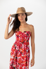 Fiji Flowers Red Dress