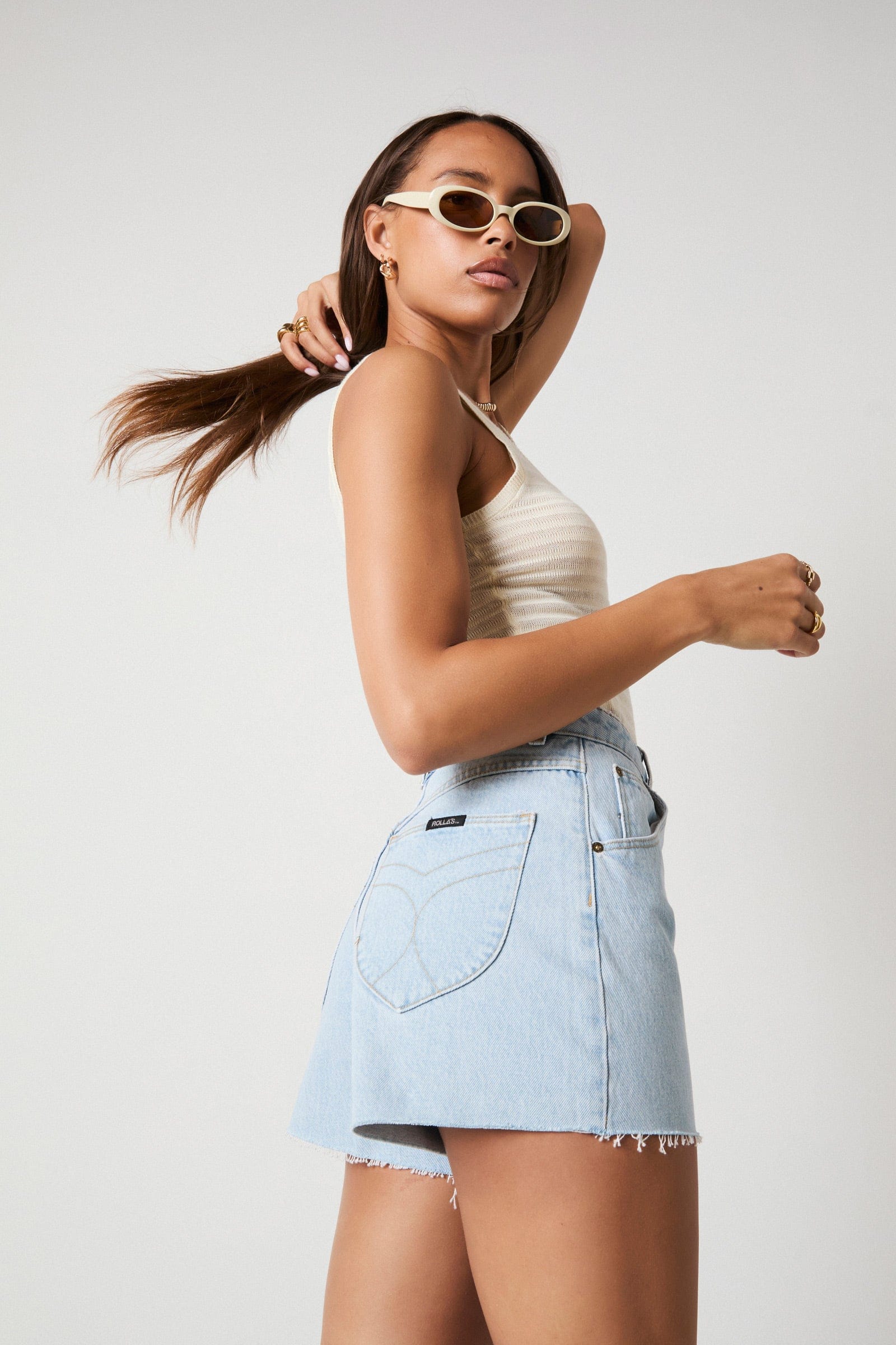 Nina Blue Mirage Denim Short