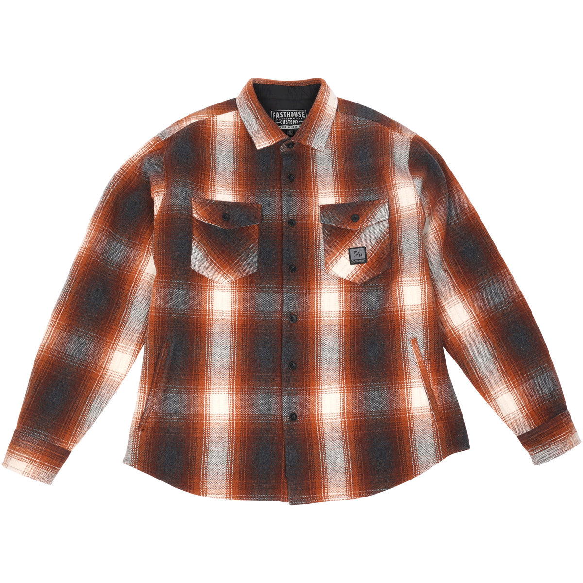 Folsom Heavyweight Rust Flannel