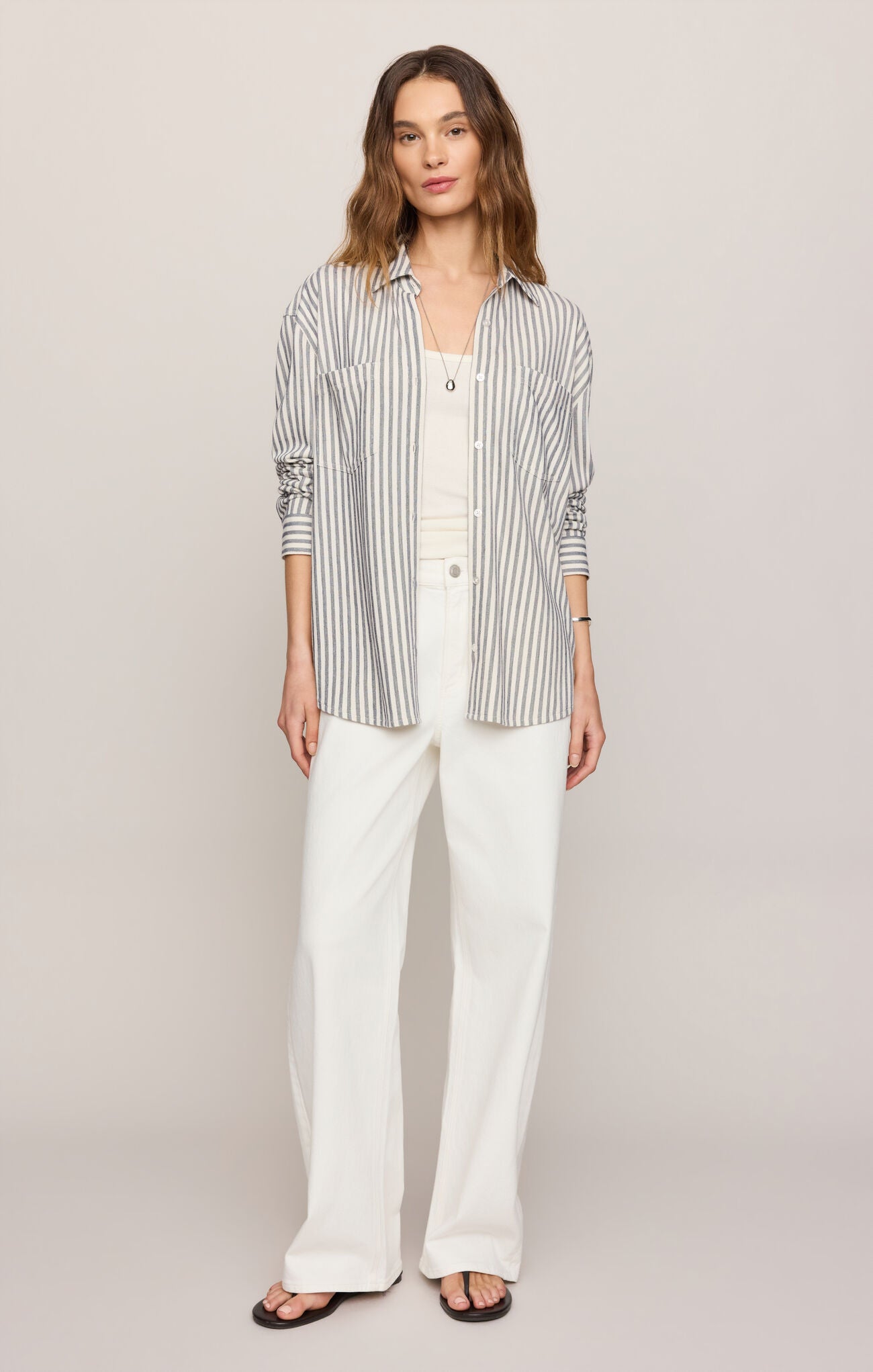 Reese Eclipse Stripe Button-Up