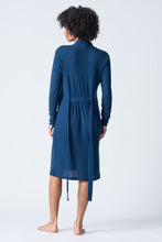 Textured Essentials Navy Robe