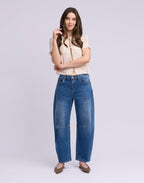 Malia Emmanuelle Barrel Jeans