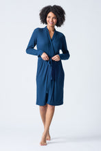 Textured Essentials Navy Robe