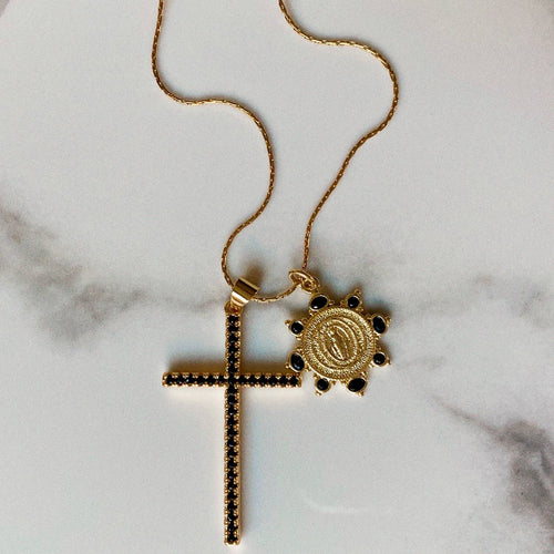 Revelation Double Charm Religious Necklace