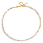 Pearl & Gold Twist Necklace
