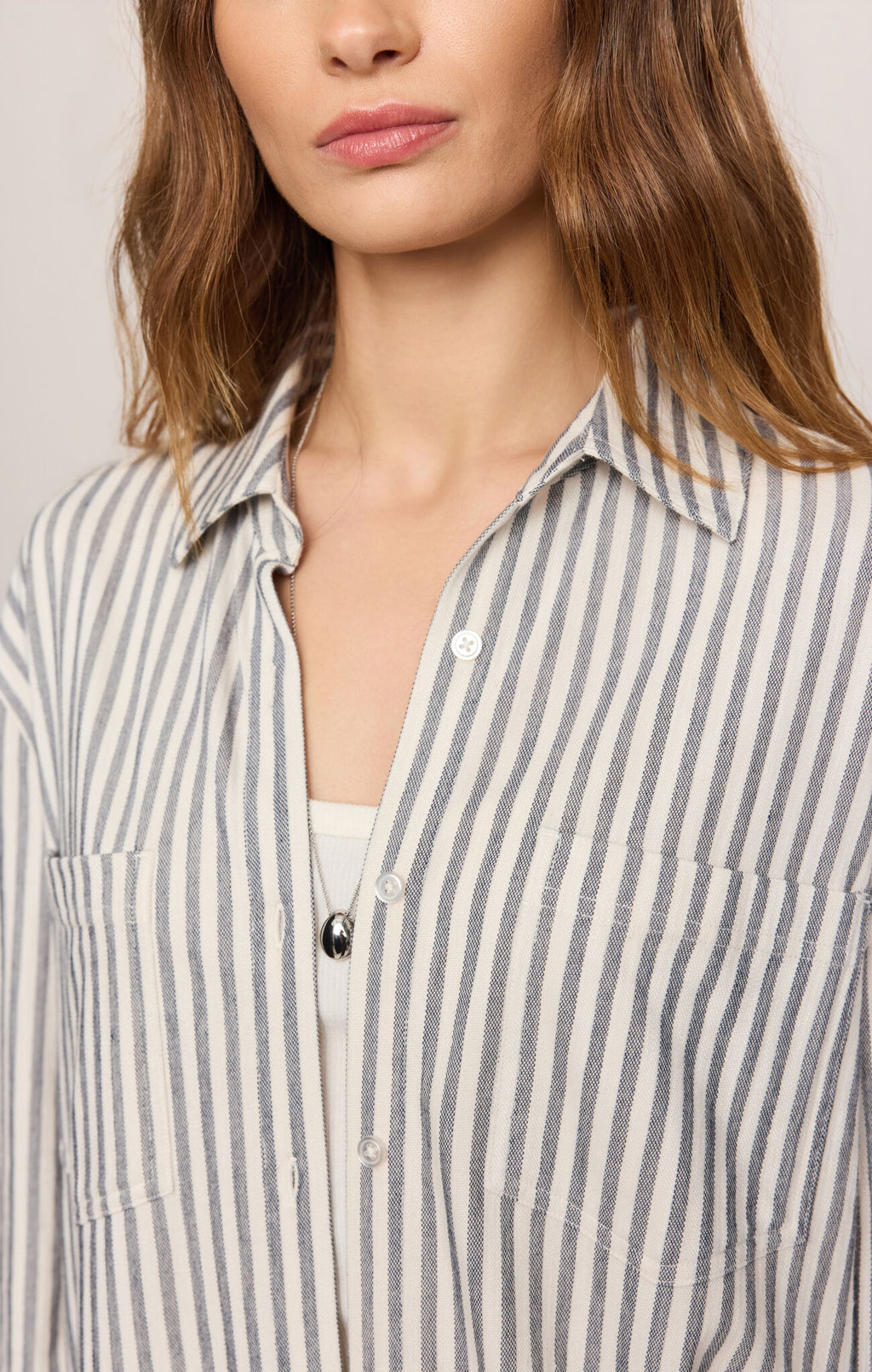 Reese Eclipse Stripe Button-Up
