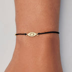 Gold Sunburst Eye Charm Bracelet