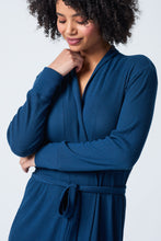 Textured Essentials Navy Robe