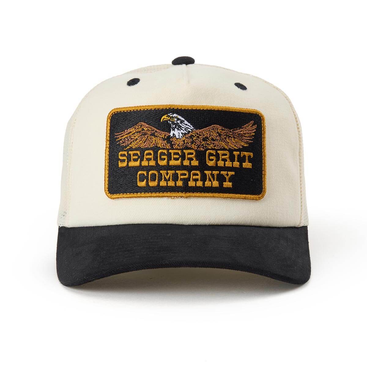 Big Rig Trucker Cream / Black Snapback