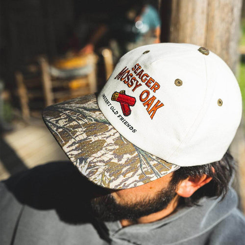 Seager x Mossy Oak Gone Huntin' Cream / Camo Snapback