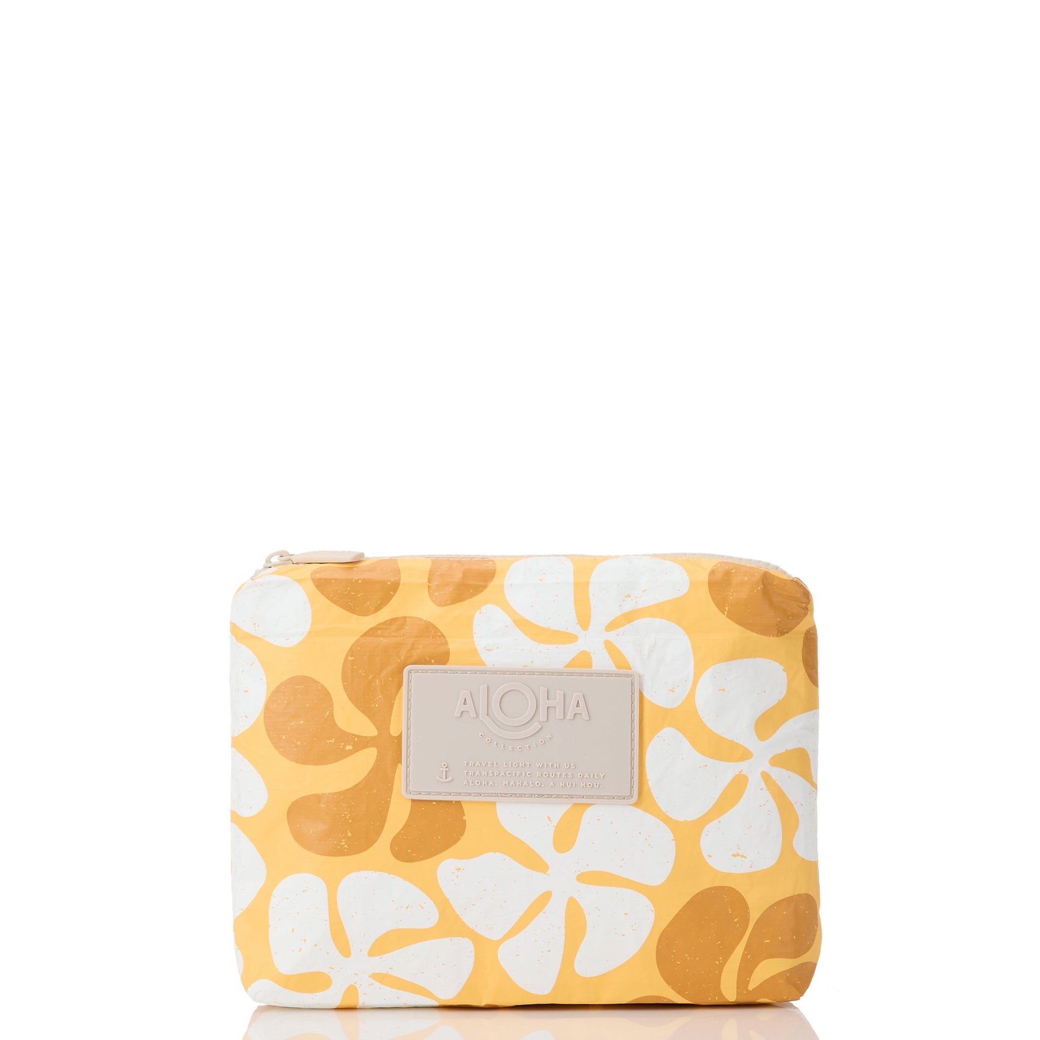 Funky Plumeria Honey SMALL Pouch