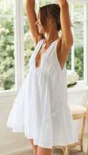 White Flowy Tank Dress