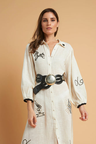Camila Black Woven Belt
