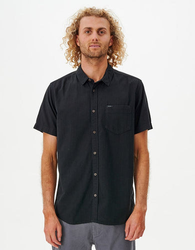Classic Surf Wash Black Button-Up
