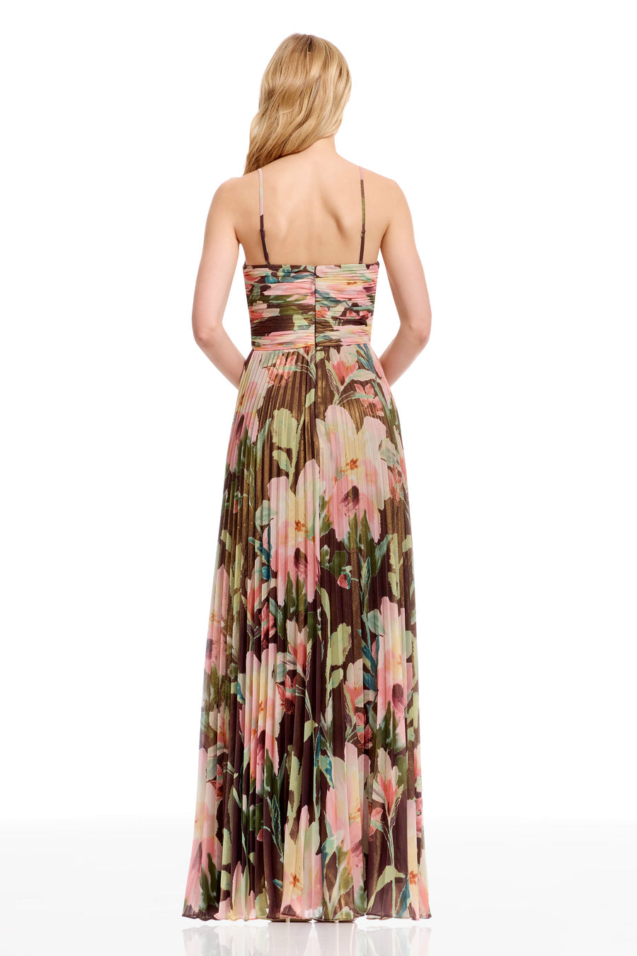 Aspen Mocha Floral Gown