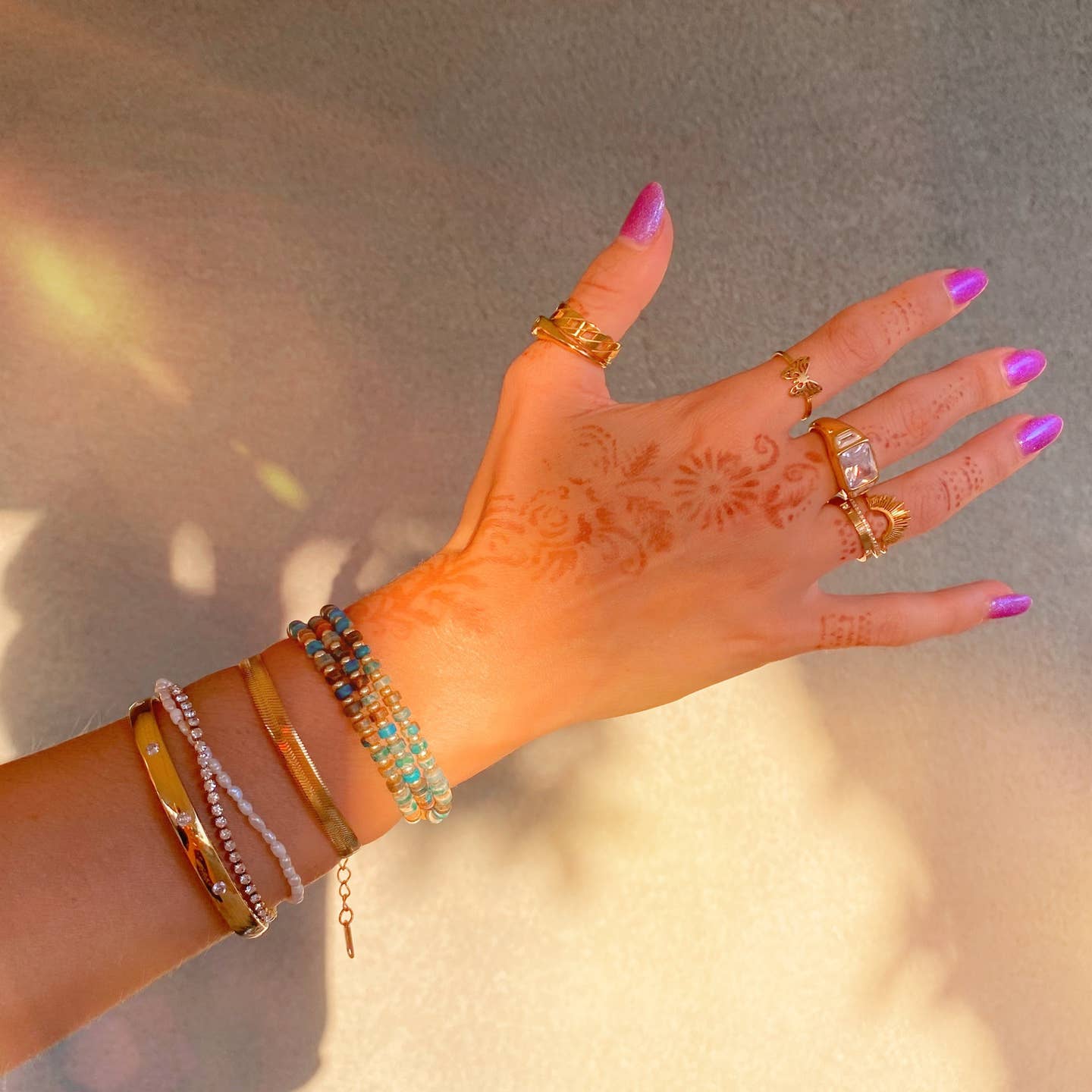 Sunrise Gold Stacker Ring