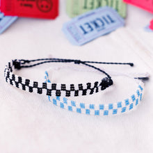Woven Seed Bead Checkerboard Bracelet