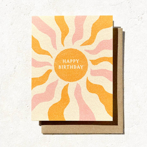 Boho Sun Birthday Card