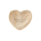 Sentiment Wood Heart Trinket Dish