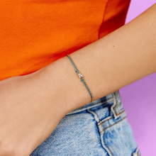 Dainty String & Chain Slider Bracelet