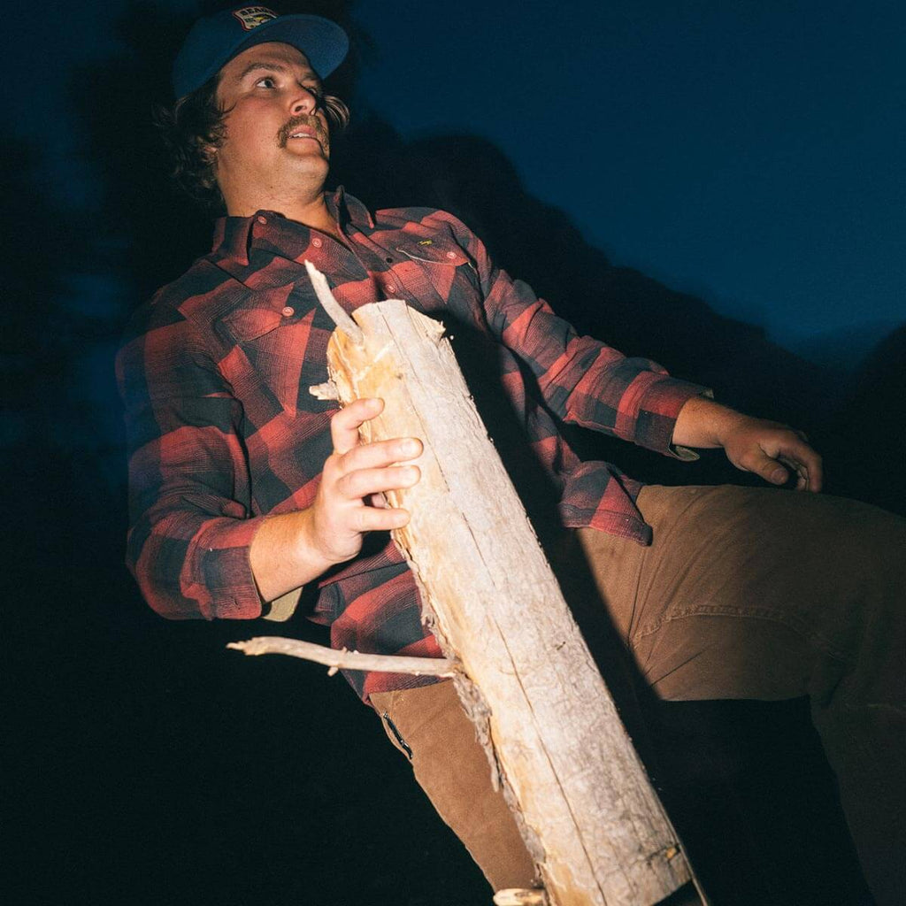 Calico Red Rock Flannel Button-Up