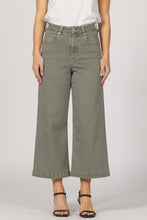 Audrey Vetiver Crop Wide Leg Jean
