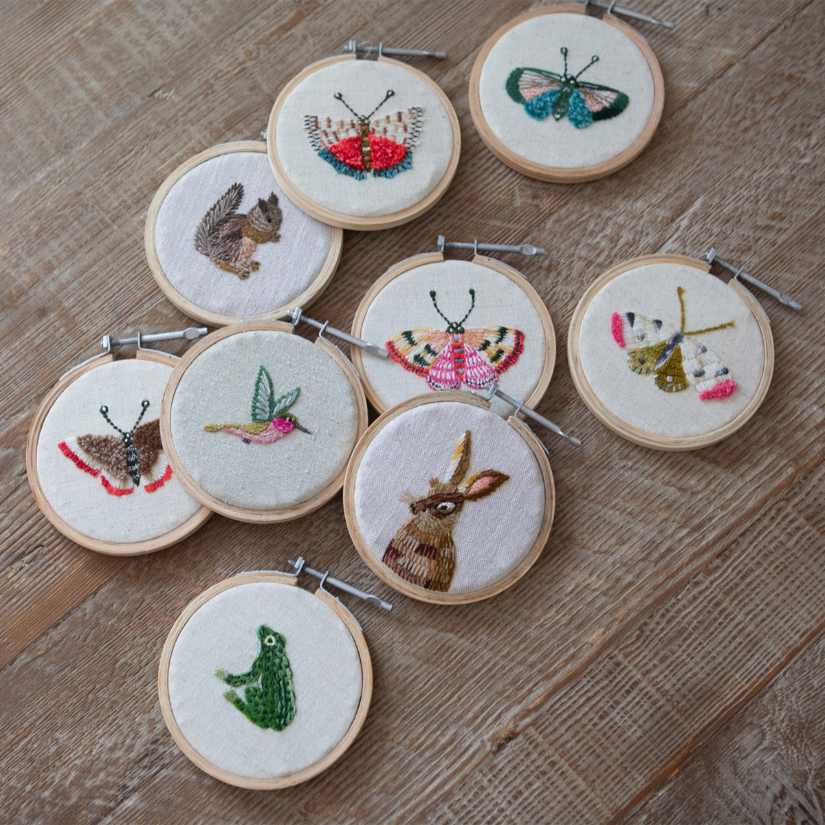 Mini Butterfly Embroidery Hoop