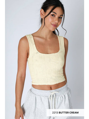 Lace Square Neck Tank