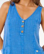 Classic Surf Bright Blue Romper