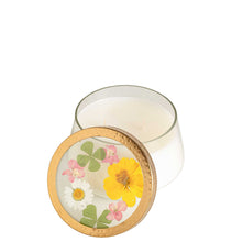 Lemon Blossom & Lychee Large Pressed Floral Candle