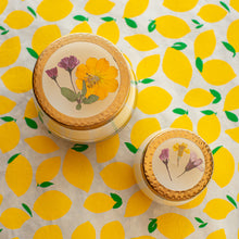 Lemon Blossom & Lychee Medium Pressed Floral Candle