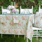 Apple Blossom Aqua 54" x 54" Tablecloth