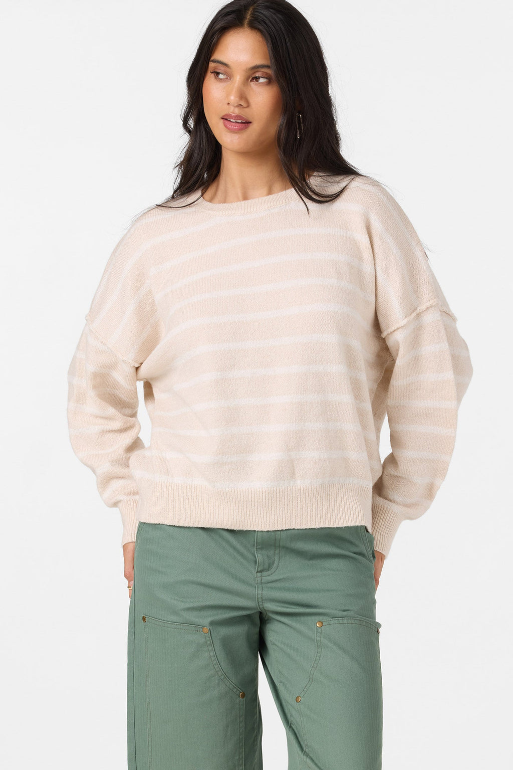 Kari Twill Knit Stripe Sweater