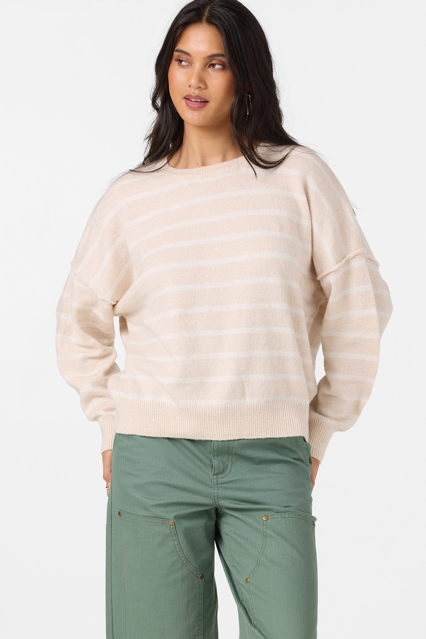 Kari Twill Knit Stripe Sweater