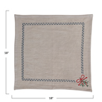 Holiday Embroidered Napkin