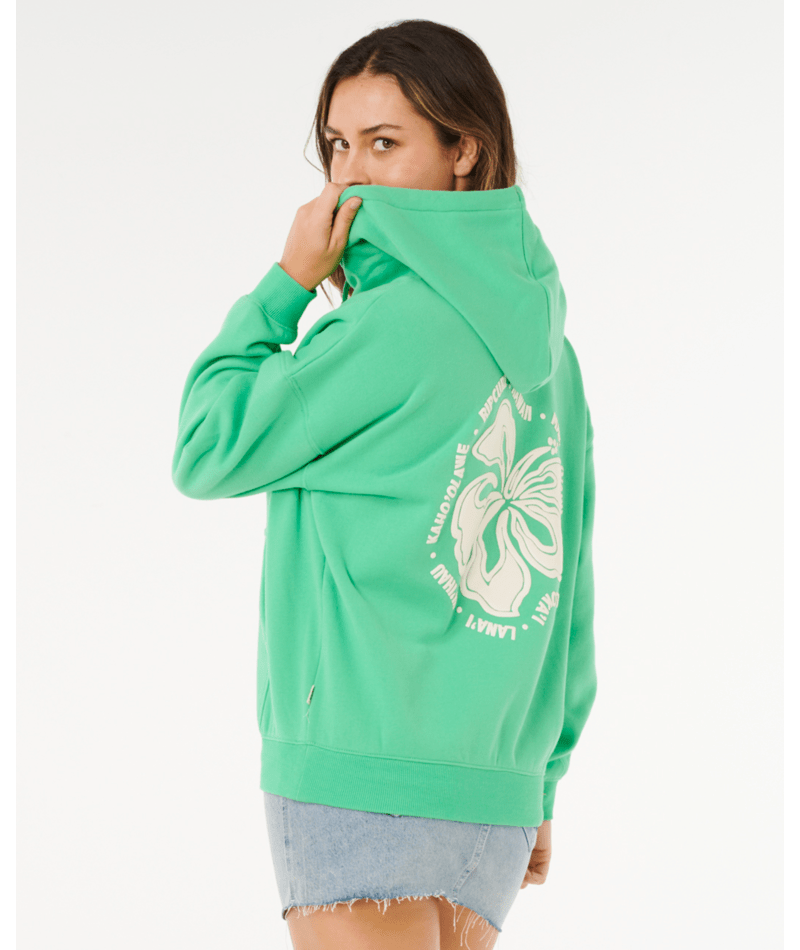 Surf Puff Heritage Green Hawaii Hoodie