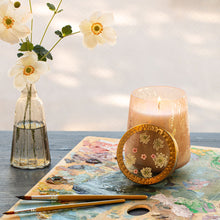 Rose & Oud Tall Pressed Floral Candle