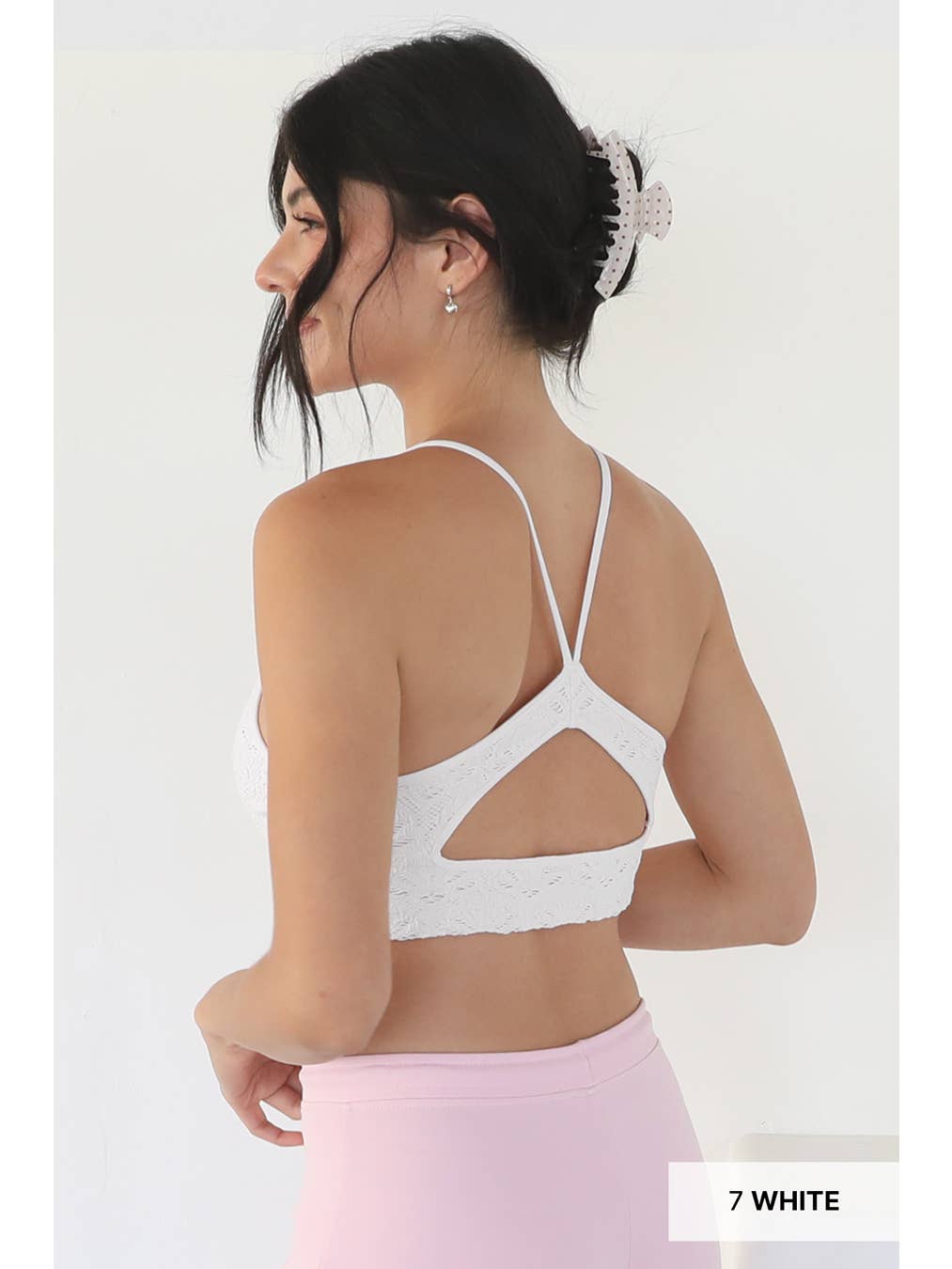 Textured Lace Cut-Out Bralette