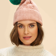 Ingrid Pom Pom Pink Beanie