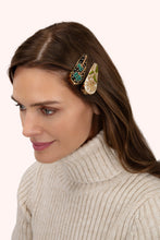 Midnight Trees Champagne Floral Hairclips