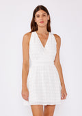 White Floral Eyelet Dress