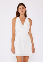 White Floral Eyelet Dress