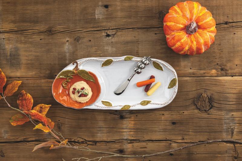 Pumkin Tray & Dip Set