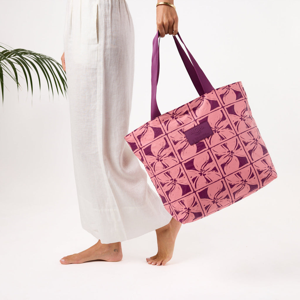 Lattice Candy / Plum Day Tripper Tote