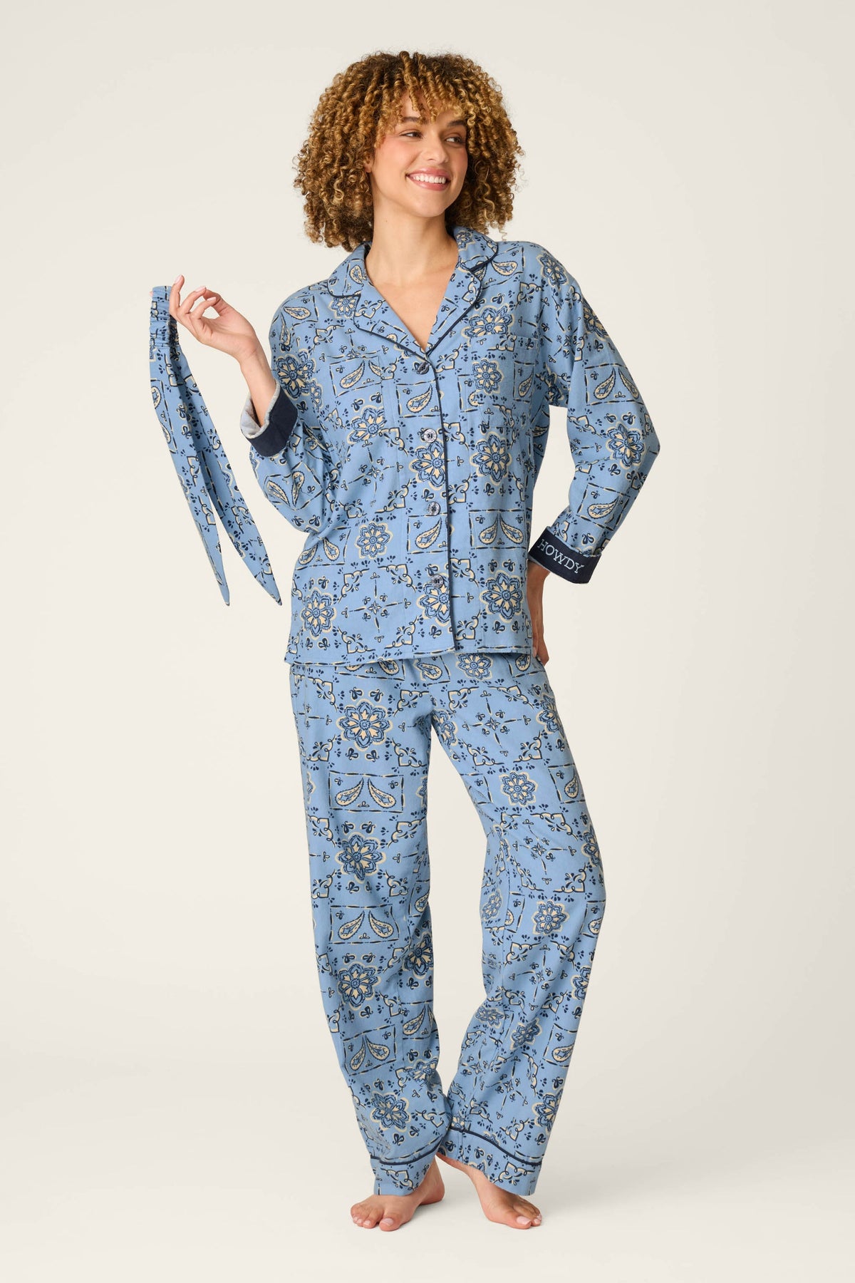 Bandana Flannel Classic PJ Set
