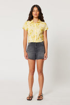 Worn Black Mirage Denim Short